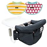 イングリッシーナ ファスト テーブルチェア Inglesina fast ベビーチェア＆Fario ファリオ 2P背止めマジックスタイ レッドドット W8274-0-21 グラファイト