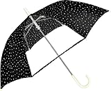 (エイ・エス・エス・エイ) a.s.s.a RKH065 雨傘キッズ安全手開き スター50cm ブラック