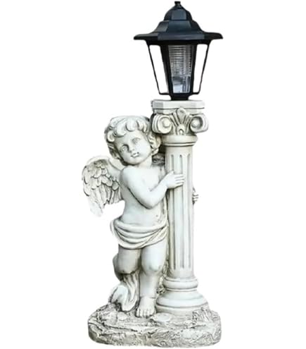 Amazon.co.jp: オーナメント 灯火の天使 幅25×奥行20×高さ45.5cm 1個 