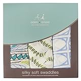 エイデンアンドアネイ ADEN+ANAIS おくるみ バンブー 3枚セット 12種 シルキーソフト モスリン スワドル (WILD ONE) [並行輸入品]