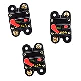 Perfk 100/150/200Amp　サーキットブレーカー　ヒューズホルダー　遮断器　全3個　手動