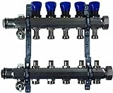 Viega 15702 ProRadiant Stainless Manifold Shut-Off/Balancing//Flow Meter with 4 No. of Outlets by Vi