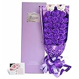 YOBANSA 造花 フレグランス ソープ フラワー プレゼント 花束 石鹸 薔薇 枯れない 花 バラ ブーケ プレゼント 結婚祝い 誕生日 母の日 父の日 定年祝い 還暦祝い 新築祝い 送別会 メッ