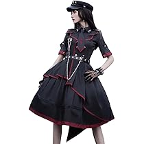 Amazon.co.jp: [Tfshinonome] ロリータ 軍服 ワンピース