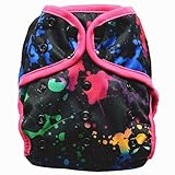 One Size Cloth Diaper Cover Snap With Double Gusset (Ink) by Hibaby