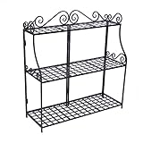 Forged 3 Tier Plant Stand Blk