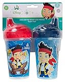 Disney Jake and The Neverland Pirates Sippy Cups, Blue/Red, 2 Count by Disney
