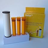 SonakiシャワーデュアルフィルタRefillカートリッジ – 4パックIncludes 3ビタミンC 1 ACFフィルタ – 削除99.9 %の塩素とChloramines