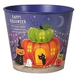 GREENHOUSE ハロウィン HWデザインプラポット ラウンド M ハロウィンフェスティバル HW315-B-PU