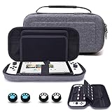 【Switch 有機el 専用】Switch有機el カバー Nintendo Switch ケース スイッチ 収納ケース Switch OLED & Switch 収納バッグ 19 枚 ゲームカード + 2枚 Micro SD カード 収納可能 全面保護 耐衝撃 防汚 防水 グレー