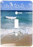 3dRose LLC lsp_155089_1 Miami Beach Sand Sandy Wave Ocean Water Summer Holiday Vacation Tropical Blu