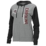 NCAA South Carolina Fighting軍鶏Women 's Full Zip Lightweight Hoodie グレイ