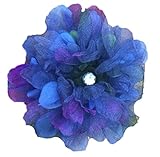 MANDY BIG Sheer Flower Navy