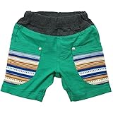 《H28年夏物》JEANS-b(ジーンズベー) 製品洗い加工済み スラブ天竺ハーフパンツ 100cm/GN NO.B-361033