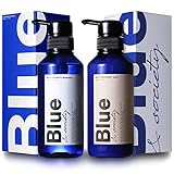 [セット] Blue 香水シャンプー 325ml & トリートメント 330g メンズ 調香師が監修 ジャスミン&ホワイトムスクの香り 美容室専売品 ブルー アミノ酸 サロンシャンプー コンディショナー リペアリング