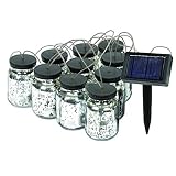 Malibu 2X10 Solar Mason Jar String Lights [並行輸入品]