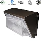 Eagledlight 45W LED Wall Pack Outdoor Lighting Fixture 300W MH/HPS/HID Replacement 4500LM 5000K (Cry