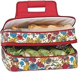 Picnic Plus ACM-721FL Entertainer Hot & Cold Food Carrier - Floribunda