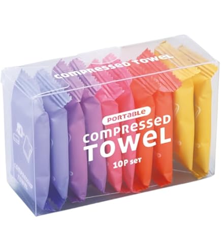 Amazon.co.jp: insoftb 圧縮タオル タブレット 使い捨て ポータブル