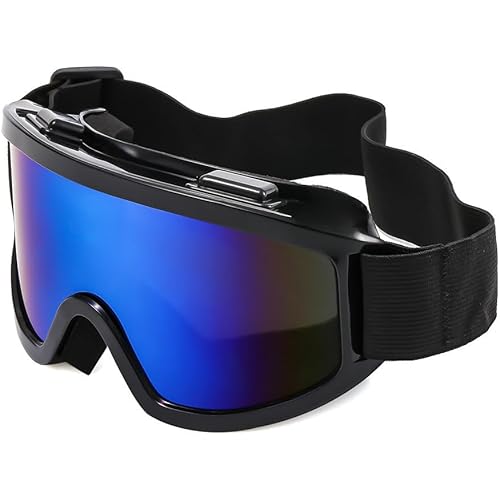 [VILTAGE] スキーゴーグル/収納袋付き/メガネ対応/スノーボードゴーグル/UVカット/スノボー バイク スキー/タクティカルゴーグル/収納袋付き 曇り止め 180°広視野