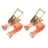 ベストアンサー ラッシングベルト レール 2pcs 幅50mm 固定側1m 巻側3m ラチェット式荷締ベルト