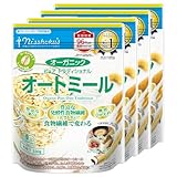 日食 オーガニック ピュア トラディショナル オートミール 330g ×4個（ ロールドオーツ 国内製造 無添加 糖質ひかえめ シリアル 燕麦 ）