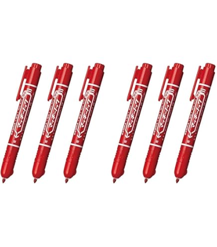 Amazon.co.jp: ゼブラ 油性マーカー マッキーノック細字 赤 3本入 P