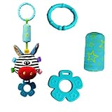 赤ちゃんガラガラおもちゃ　ベビーカーベビーベッドおもちゃ　かわいい　ぬいぐるみ風鈴　赤鼻のゼブラ