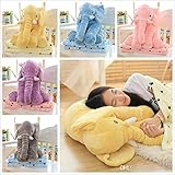 象のぬいぐるみ枕毛布イン動物ぬいぐるみ人形の寝具の象のぬいぐるみブランケットソファの 20 の多くの枕クッション枕毛布 B 1545 投げ
