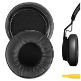 Geekria イヤーパッド互換性 パッド ジャブラ Jabra Move / 25h Wireless/Plantronic BackBeat FIT 505 500 On-Ear Bluetooth Wireless ヘッドホンに対応 パッド イヤー/イヤーカップ (プロテインレザー/ブラック)
