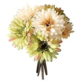 Zhhlinyuan 良質 7 Head Artificial Silk Daisy Flowers Wedding Party ホーム Simulation Bouquet Decor