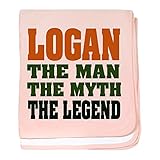 CafePress – Logan – The Legend 。幼児毛布 – スーパーソフトベビー毛布、新生児おくるみ ピンク 04726505326832E