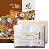 CONCENT カタログギフト リンベル プレゼンテージ・麗(うらら) 〔花菱(はなびし)〕+今治謹製 『白織タオル』 木箱入り SR2039 （フェイスタオル２P)