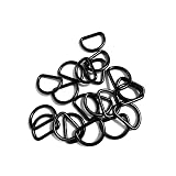 ECOKIJI(エコキジ) Dカン 内径20mm 線径約3.0mm 20個セット 手芸 アクセサリーパーツ 手芸用カン (漆黒(つや消し)，20mm (SS)線径3.0mm)(DKSS20M20)