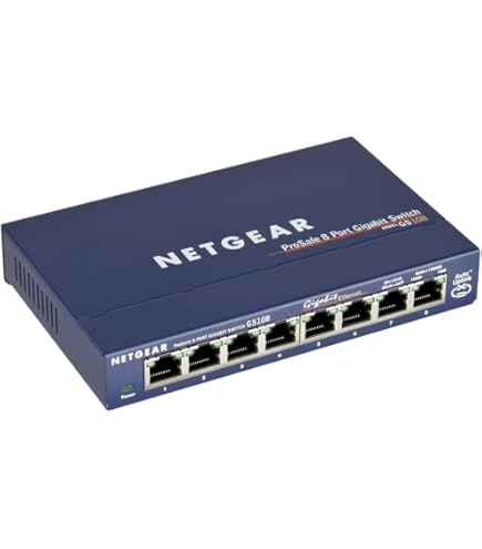 NETGEAR GS108PP-100AJS 8 Port Gigabit Ethernet POE with 123W