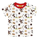 アスナロ（トップス 半袖tシャツ） Tシャツ 半袖 ベビー 男の子 子供 おさるのジョージ プリント90 オフホワイト