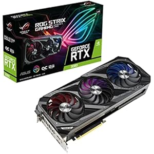 ASUS RTX3080 搭載 トリプルファン ビデオカード 12GB ROG-STRIX-RTX3080-O12G-GAMING black