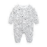 (プタス)Putars ベビー服 子供服 ロンパース 女の子 男の子 長袖 総柄 牛乳瓶柄 ストライプ柄 可愛い 秋 冬 新生児 歩行服 出産お祝い 記念日 プレゼント 0-18ヶ月