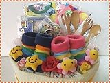 おむつケーキ 男女双子 用 出産祝い オムツケーキ ダイパーケーキ パンパース