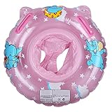 Angelbubblesベビー用 赤ちゃん用浮き輪 スイムリング 赤ちゃん用 幼児安全 (ピンク)
