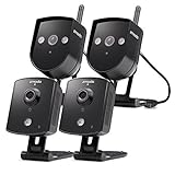 Zmodo Replay 720P HD 2 Indoor & 2 Outdoor Home Surveillance Wireless IP Camera Wide Angle Night Vers