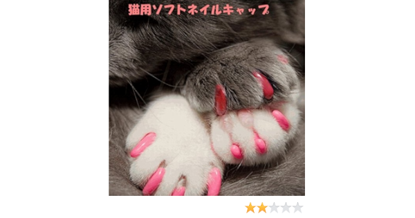 Amazon 猫 ソフト ネイル キャップ ピンク M ネイルケア 通販