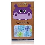 Supreme Swaddle Blanket Happy Hippo | High Quality 100% Soft Muslin | Multi Purposed Unisex Wrapping