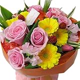 花由 そのままブーケ（花束）＊グランデ～ビックサイズ カラフル【日時指定便】 フラワーギフト 花束 誕生日プレゼント 女性 お祝い 結婚祝い 退職祝い