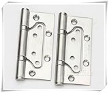 Dagly（TM）Oneペア4インチのステンレス鋼ラッシュのヒンジのドアのヒンジのサテン仕上げの家具ヒンジ
