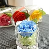 【ベルシック】 プリザーブドフラワー　PURE・ブルー　枯れないお花　お祝・お見舞い　　＜即日出荷＞＜送料無料（一部地域を除き）＞ (ブルー)