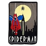 Officially Licensed Marvel Comic Book Themed Fleece Throw Blankets (Spider-Man Web Slinger) [並行輸入品]