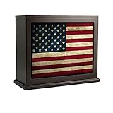 アンティーク調Red White & Blue American Flag Electric部屋アクセントランプ、ナイトライト