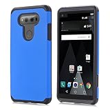 For LG lv20保護ケース、oksaleハードソフトゴムImpact Armorケースバックハイブリッドカバーfor LG v20 ブルー LE