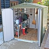 ガーデナップ　メタルシェッド　TM1　アペックスルーフ　メタルシェッド　『おしゃれ 物置小屋 屋外 自転車の収納にもおすすめ』 　ツートンカラー（D60TM1MLOG）